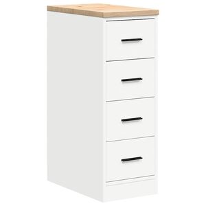 vidaXL Armoire de rangement de garage blanc 30x51x85 cm bois de pin