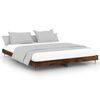 vidaXL Cadre de lit sans matelas ch&ecirc;ne fum&eacute; 120x200 cm bois ing&eacute;nierie
