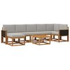 vidaXL Ensemble de canap&eacute;s d'ext&eacute;rieur 8 pc Naturel et gris clair