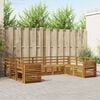 vidaXL Ensembles de canap&eacute;s 9 pcs Naturel Bois d'Acacia Massif