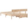 vidaXL Cadre de lit sans matelas 120x190 cm bois de pin massif