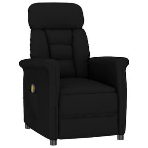 vidaXL Chaise de massage Noir 96,5 x 70,5 x 95 cm Microfibre