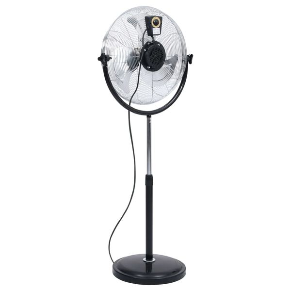 vidaXL Ventilateur sur pied avec t&ecirc;te inclinable 3 vitesses 45 cm 100W