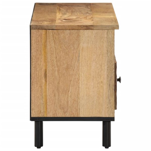 vidaXL Meuble TV 100x33x46 cm bois massif de manguier