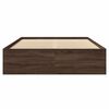 vidaXL Cadre de lit sans matelas ch&ecirc;ne marron 120x200 cm