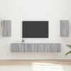 vidaXL Ensemble meuble TV 5 pcs Gris Sonoma Bois d'ing&eacute;nierie