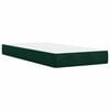 vidaXL Sommier &agrave; lattes de lit et matelas Vert fonc&eacute; 80x200 cm Velours