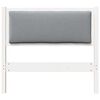 vidaXL T&ecirc;te de lit Autre Blanc 90 cm Bois massif en pin