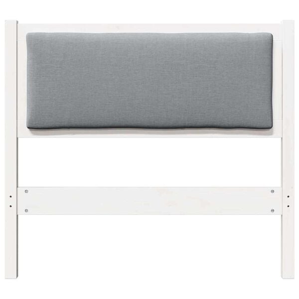vidaXL T&ecirc;te de lit Autre Blanc 90 cm Bois massif en pin