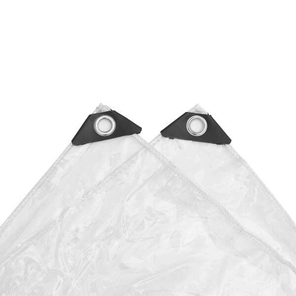 vidaXL Tarpuline Transparent 4 x 12 m PVC