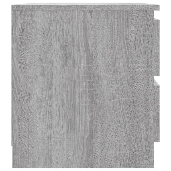 vidaXL Table de chevet Sonoma gris 50x39x43,5 cm Bois d'ingénierie