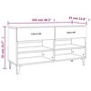 vidaXL Meuble &agrave; chaussures Sonoma gris 102x35x55 cm Bois d'ing&eacute;nierie