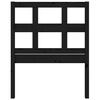 vidaXL T&ecirc;te de lit Noir 80,5x4x100 cm Bois massif de pin