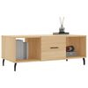 vidaXL Table basse ch&ecirc;ne sonoma 102x50x40 cm bois d'ing&eacute;nierie