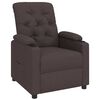 vidaXL Fauteuil inclinable Marron foncé Tissu