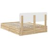 vidaXL Lit de Rangement Ch&ecirc;ne Sonoma 160 x 200 cm Bois d'ing&eacute;nierie