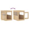 vidaXL Meuble de cage pour chiens chêne sonoma 55x75x65 cm