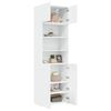 vidaXL Armoire de rangement blanc 70x42,5x225 cm bois d'ing&eacute;nierie