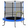 vidaXL Trampoline avec filet de s&eacute;curit&eacute; Rond 140x160 cm Bleu
