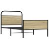 vidaXL Cadre de lit sans matelas 90x190cm ch&ecirc;ne sonoma bois ing&eacute;nierie