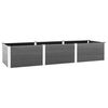 vidaXL Lit sur&eacute;lev&eacute; de jardin Gris 300x100x54 cm WPC