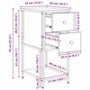 vidaXL Cabinet de chevet avec tiroir ch&ecirc;ne artisanal 32 x 42 x 70 cm