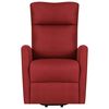 vidaXL Fauteuil de massage Rouge bordeaux Tissu
