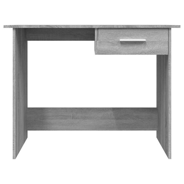 vidaXL Bureau Sonoma gris 100x50x76 cm Bois d'ing&eacute;nierie