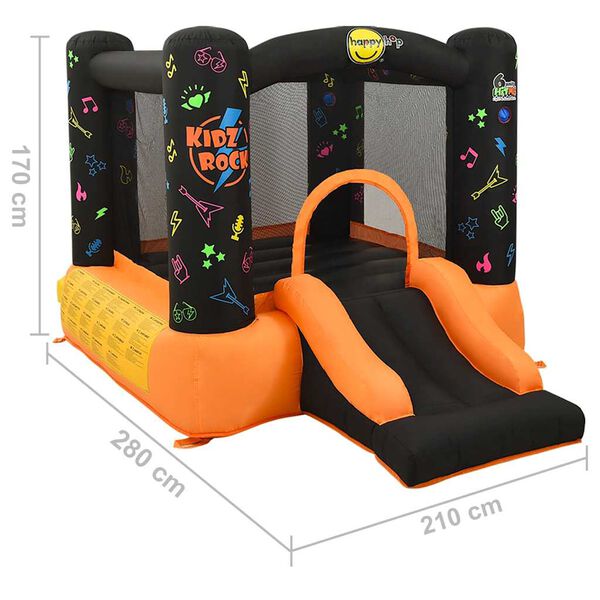 Happy Hop Château gonflable avec toboggan 210x280x170 cm PVC