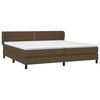 vidaXL Sommier &agrave; lattes de lit avec matelas Marron fonc&eacute; 200x200 cm