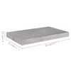 vidaXL Étagères murales flottantes 2 pcs gris béton 50x23x3,8 cm MDF