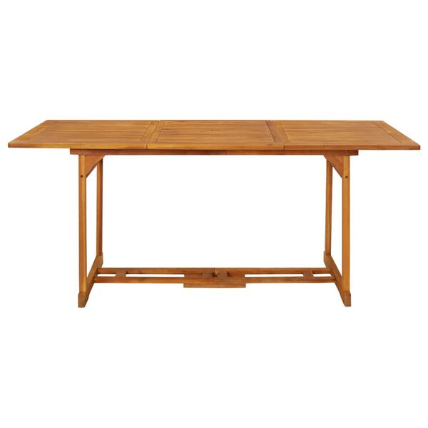 vidaXL Table &agrave; d&icirc;ner de jardin 180x90x75 cm Bois d'acacia solide