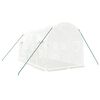 vidaXL Serre avec cadre en acier blanc 8 m&sup2; 4x2x2 m
