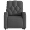 vidaXL Fauteuil inclinable Gris fonc&eacute; Tissu