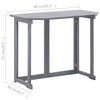 vidaXL Ensemble de bistro 2 pcs Bois d'acacia solide Gris