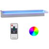 vidaXL D&eacute;versoir pour cascade avec LED RVB Inox 60 cm