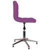 vidaXL Chaises &agrave; manger pivotantes lot de 2 violet similicuir