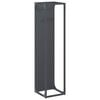 vidaXL Portant de bois chauffage anthracite 25x25x100 cm