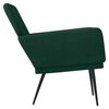 vidaXL Fauteuil Vert fonc&eacute; 62x79x79 cm Velours