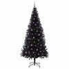 vidaXL Sapin de No&euml;l avec 300 LED avec support Noir 240 cm PVC