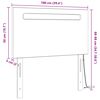 vidaXL T&ecirc;te de lit LED Blanc 100 cm Cuir synth&eacute;tique
