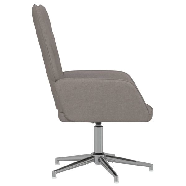 vidaXL Chaise de relaxation Taupe Tissu