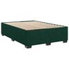 vidaXL Cadre de lit sans matelas vert fonc&eacute; 140x190 cm velours