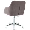vidaXL Chaises pivotantes &agrave; manger lot de 2 taupe tissu