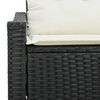 vidaXL Canapé de jardin avec coussin 123 x 62 x 69 cm polyrotin