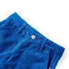 Pantalons pour enfants velours c&ocirc;tel&eacute; bleu cobalt 116