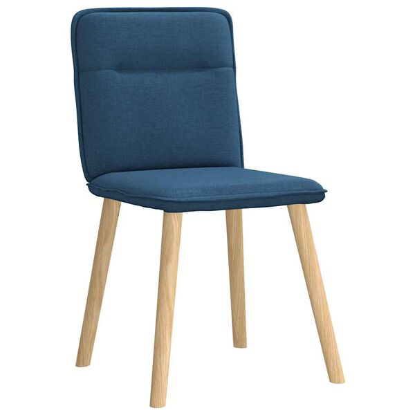 vidaXL Chaises &agrave; manger lot de 6 bleu tissu