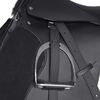 Set de selle &eacute;quitation 17,5" en cuir v&eacute;ritable 18 cm 5 en 1 noir