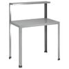 vidaXL Table de rempotage 60 x 50 x 104 cm Acier galvanis&eacute; Argent&eacute;