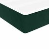 vidaXL Sommier &agrave; lattes de lit avec matelas Vert fonc&eacute; 90x190 cm